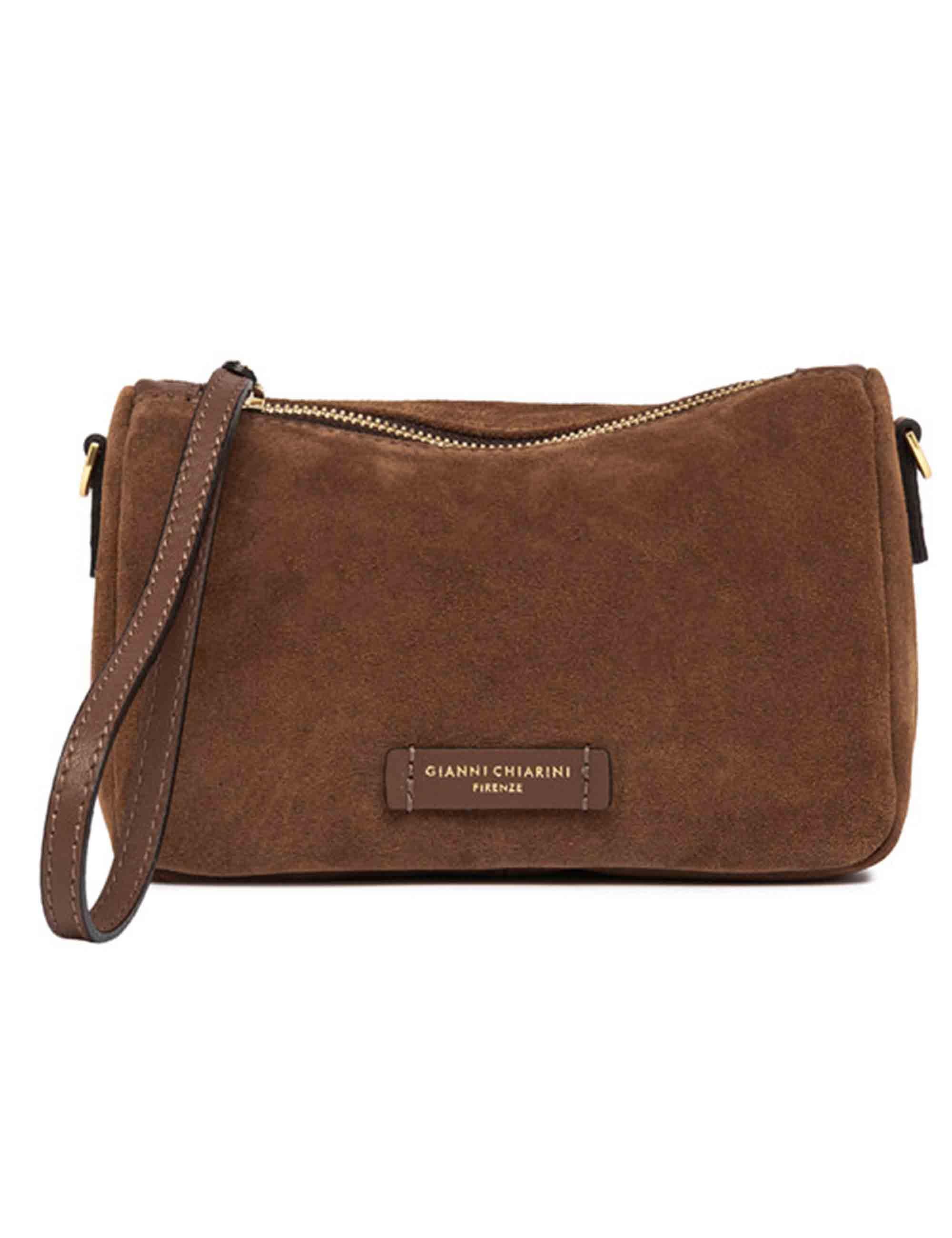 Borse donna Nora Pouch in camoscio cognac BS10224 13827 CM-PL Gianni Chiarini 