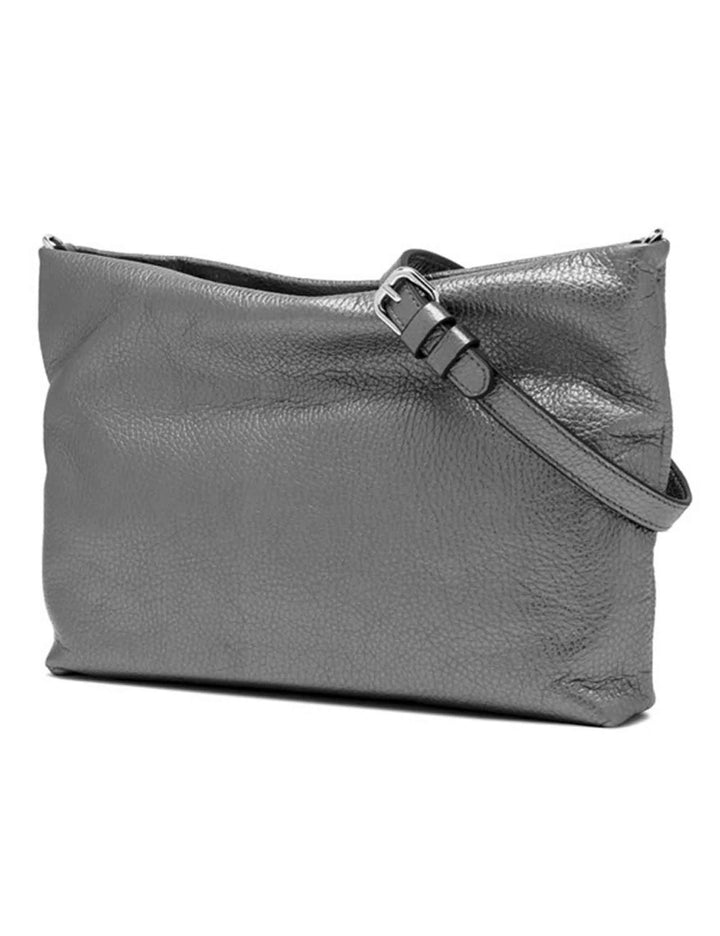 Borse donna Branda in pelle grigio perla con catena e tracolla in pelle removibile BS8265 14168 COMM GRN LM-EM Gianni Chiarini 