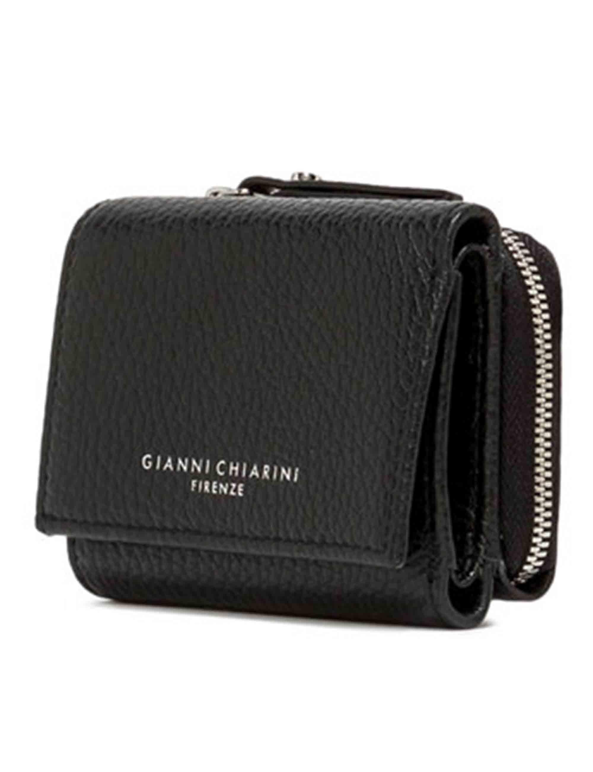 Portafogli donna Wallets Grain in pelle nera PFW5065 001 GRN Gianni Chiarini 