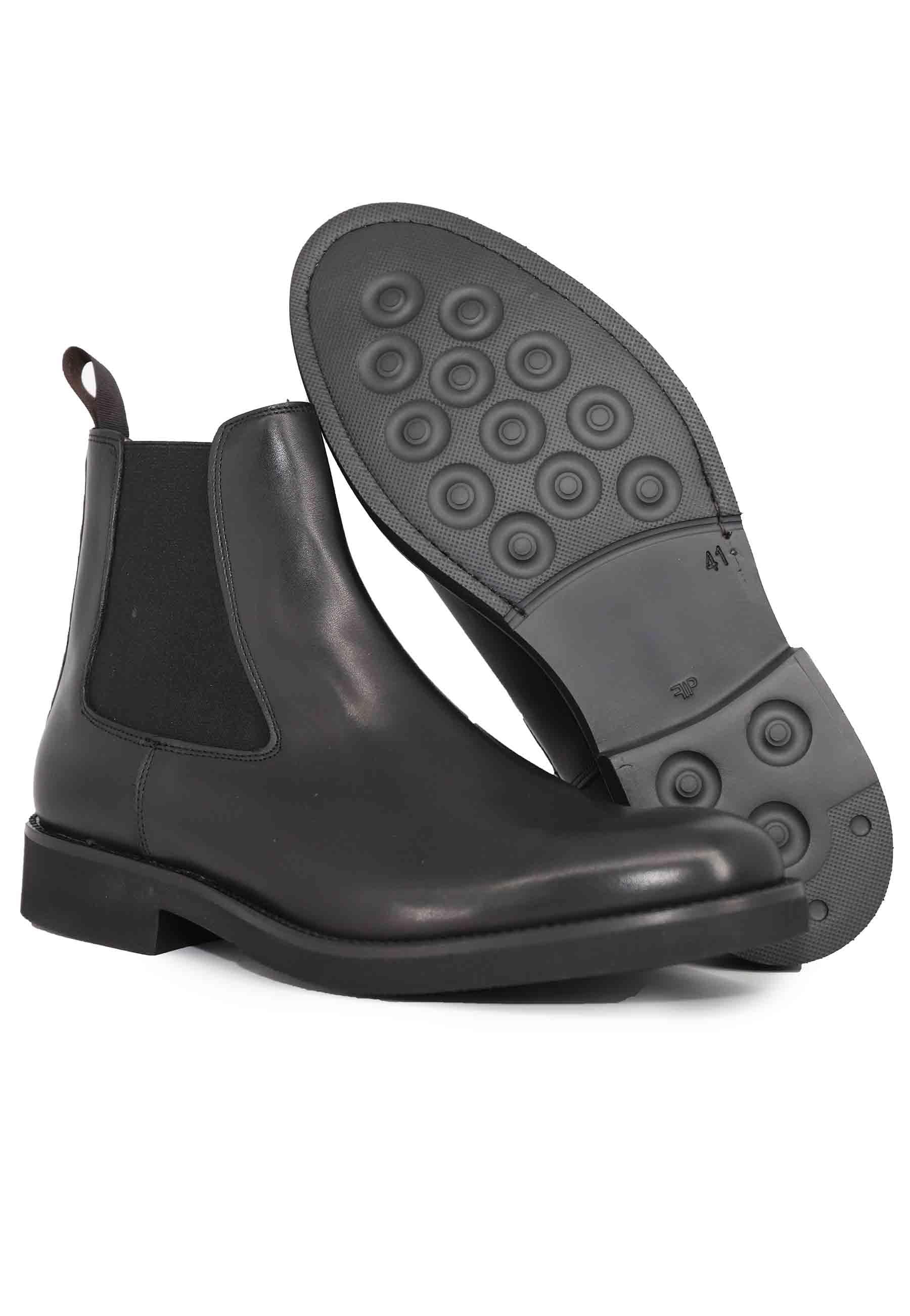 Stivaletti chelsea boot uomo in pelle nera con suola ultra leggera SP2321 001 Spatarella 