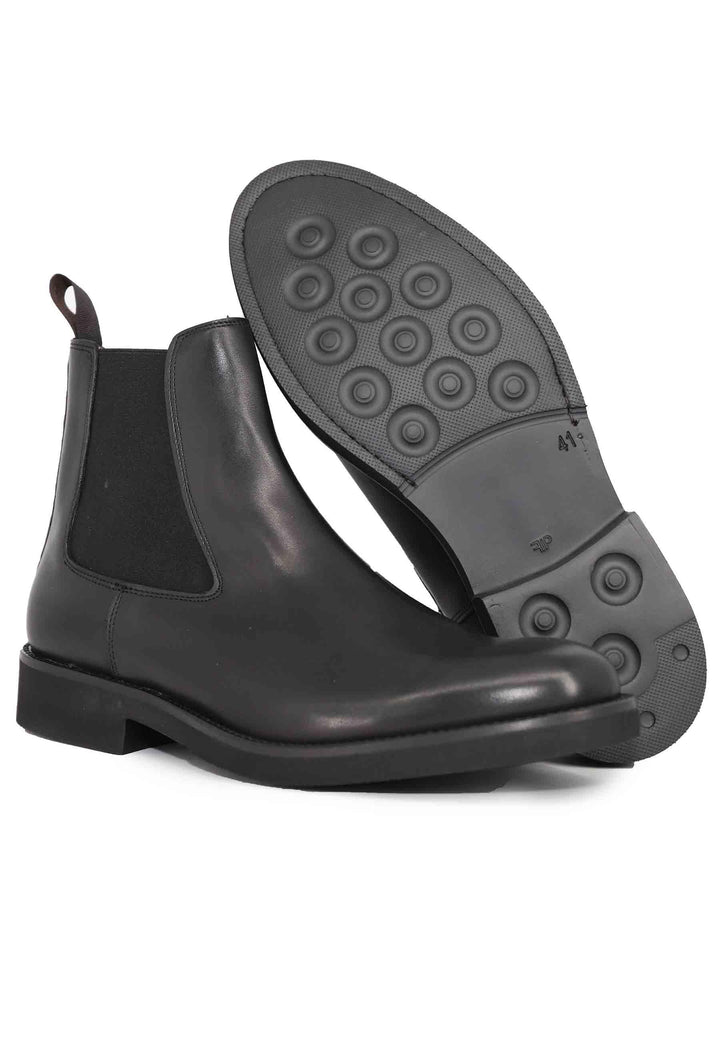 Stivaletti chelsea boot uomo in pelle nera con suola ultra leggera SP2321 001 Spatarella 