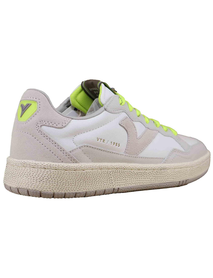 Sneakers uomo in pelle bianca con ripoti in tinta 8806105 Lima Victoria 