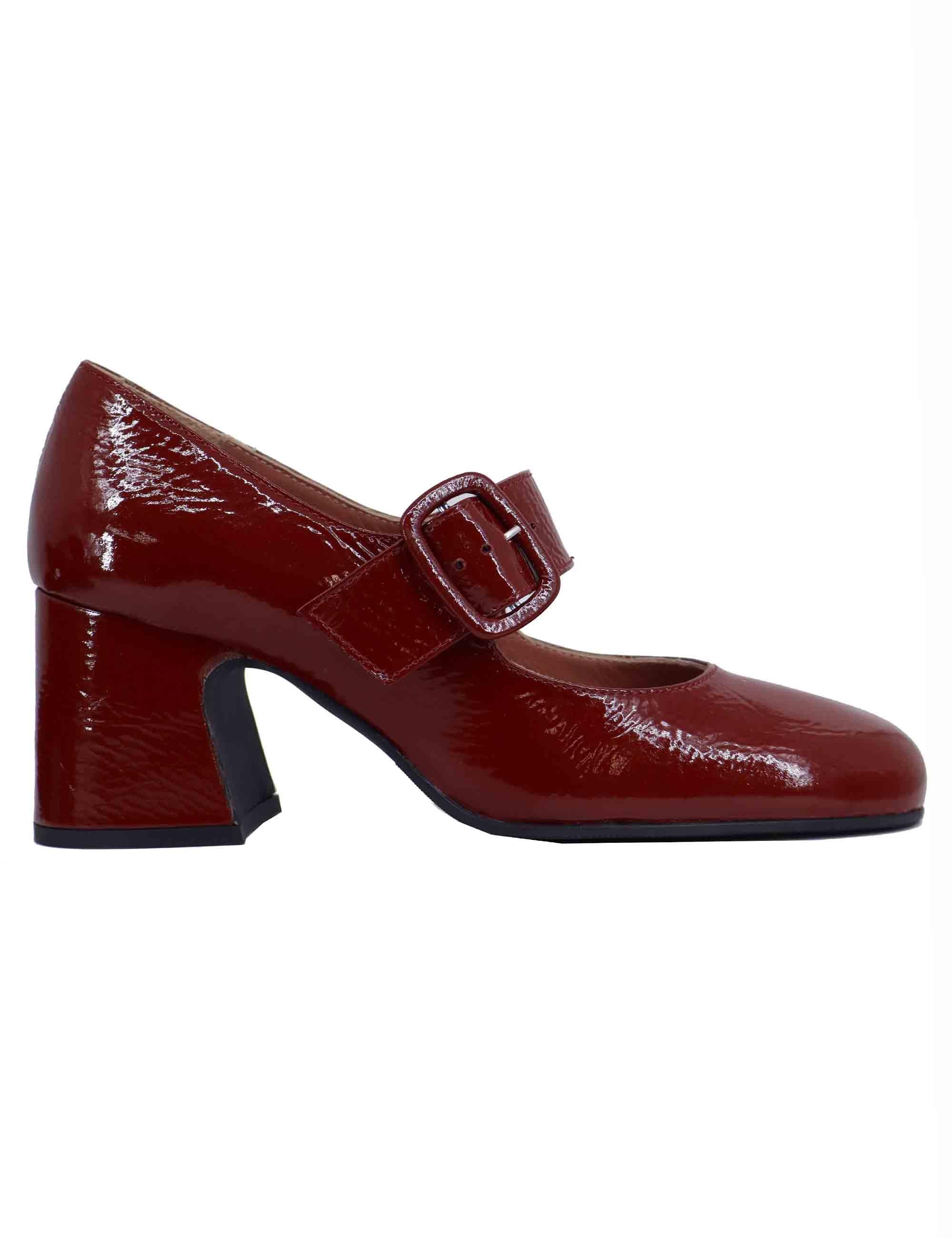 Decollete donna in vernice mattone 5126Z 014 Les Venues 