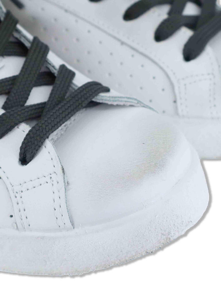 Sneakers donna Prime in pelle bianca e argento con stelle 2SD5108 032 2Star 