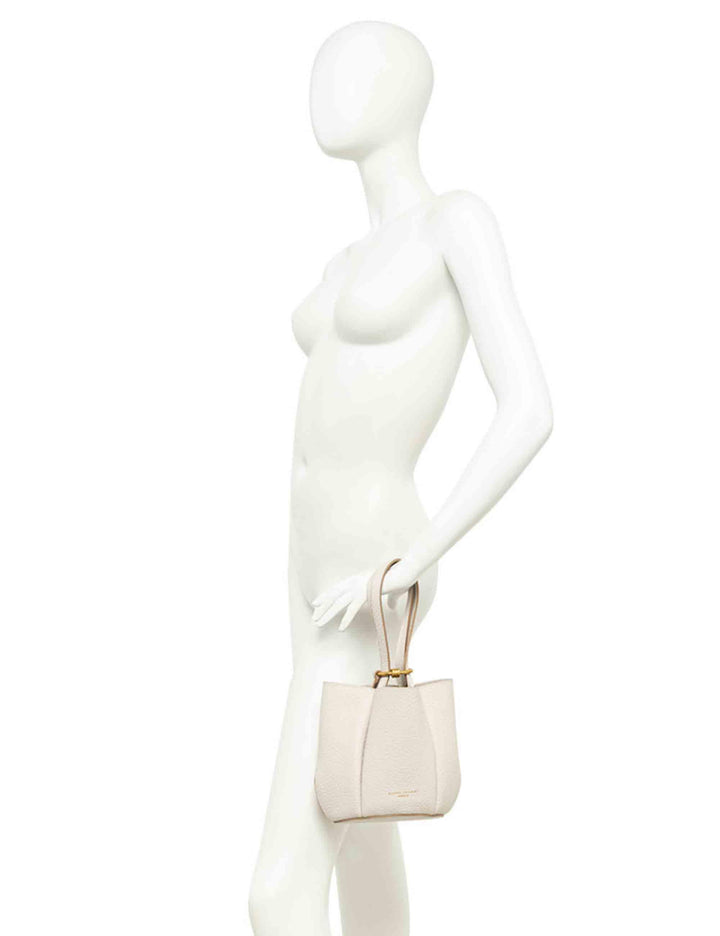 Borse donna Lily Bag in pelle silver con chiusura gioiello e tracolla e manico BS12000 RNGDBL T.U. 14369 Gianni Chiarini 