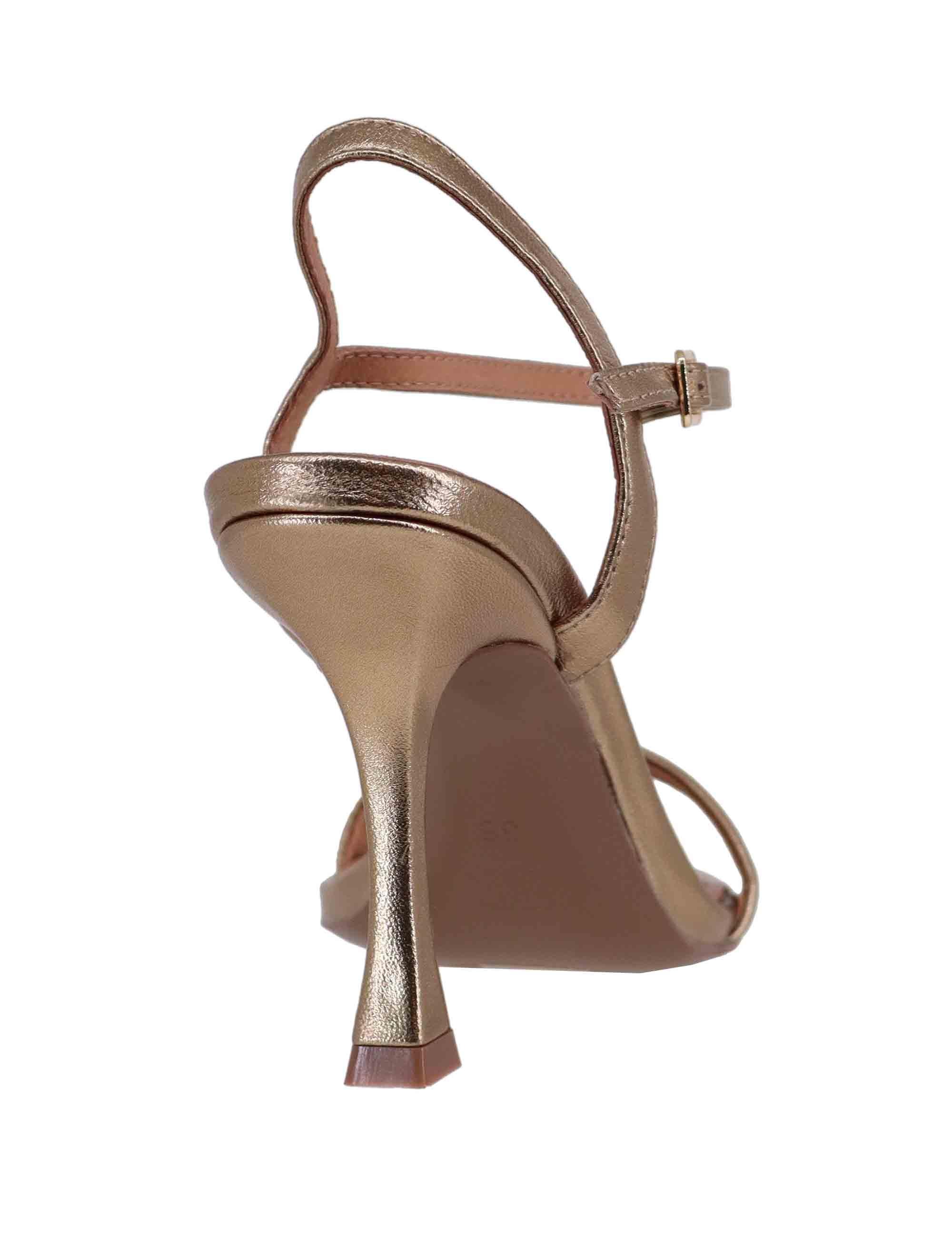 Sandali donna Lotus in pelle platino tacco alto 719Z19VK 603 Bibi Lou 