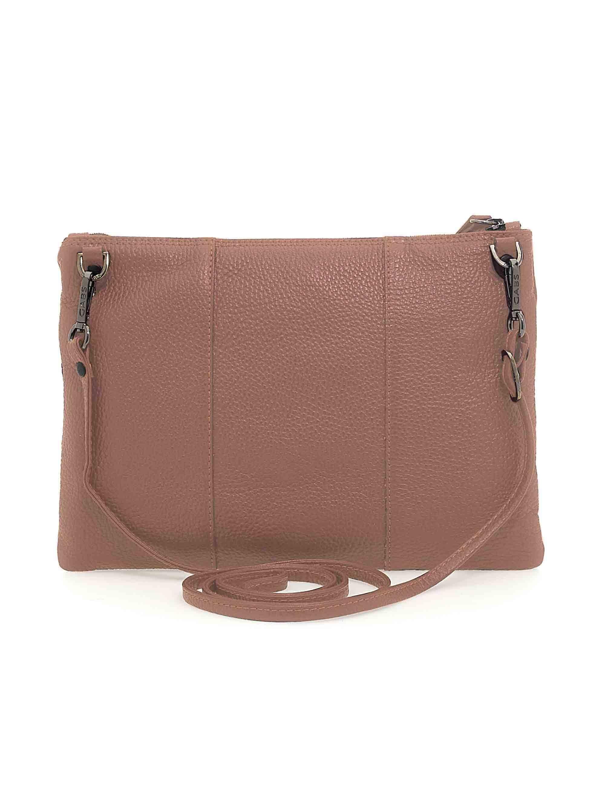 Borse donna pochette Beyonce in pelle martellata taupe G000040T2 X2428 C1560 Gabs 
