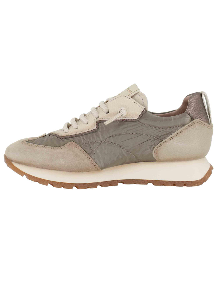 Sneakers donna in camoscio grigio e tessuto con suola running HI254209 C005 Hispanitas 