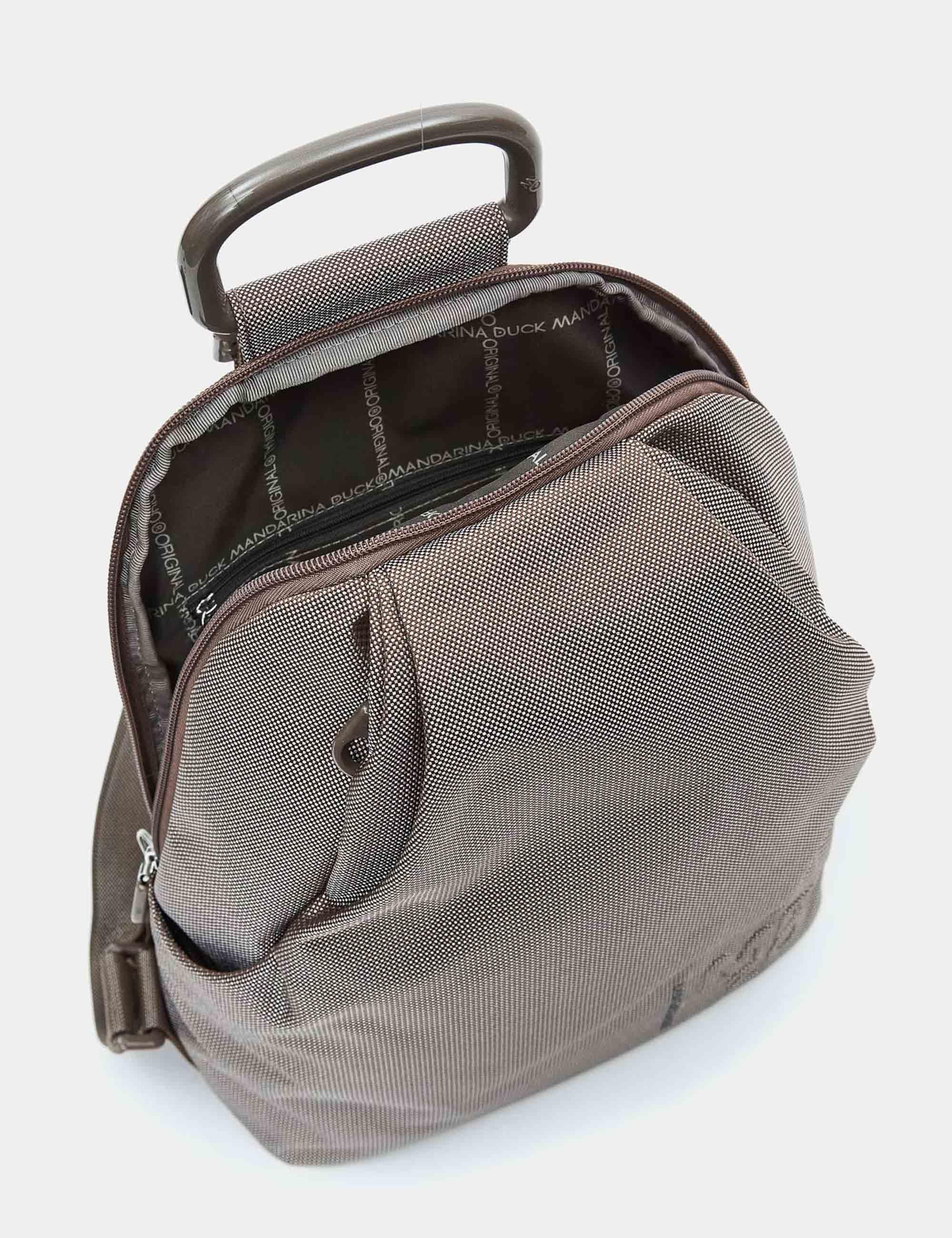 Zaini MD 20 tasche laterali in taupe P10QMT39 09K Mandarina Duck 