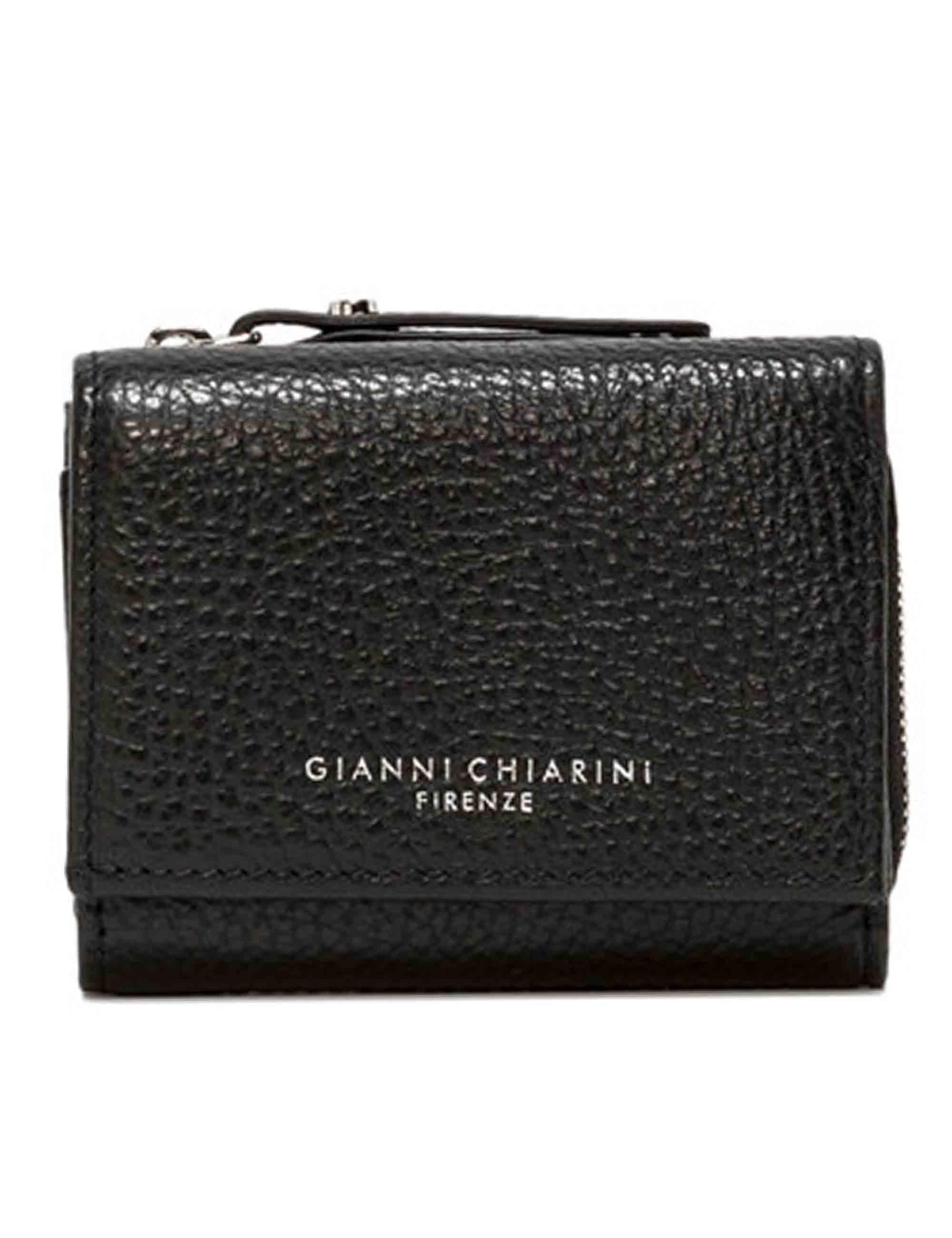 Portafogli donna Wallets Grain in pelle nera PFW5065 001 GRN Gianni Chiarini 