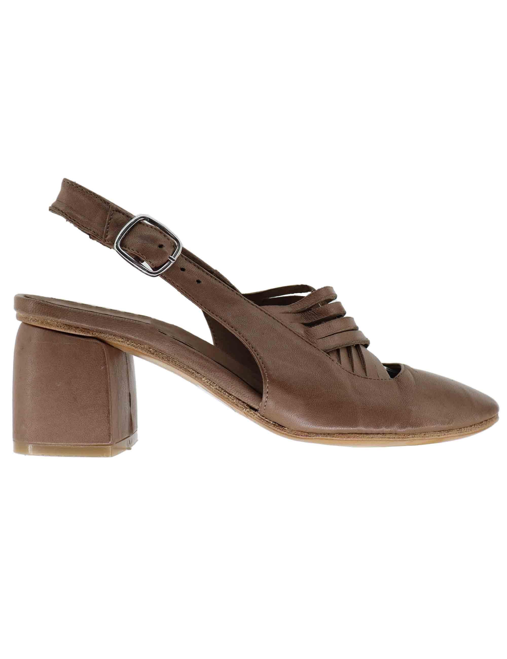 Slingback donna in pelle taupe 514803 032 Kudetà 