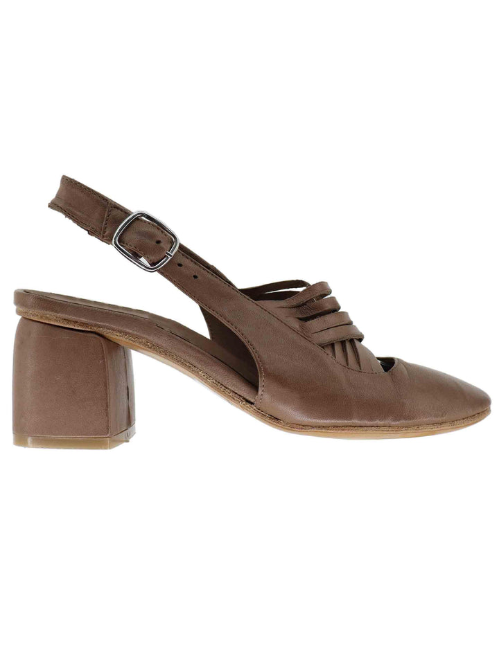 Slingback donna in pelle taupe 514803 032 Kudetà 