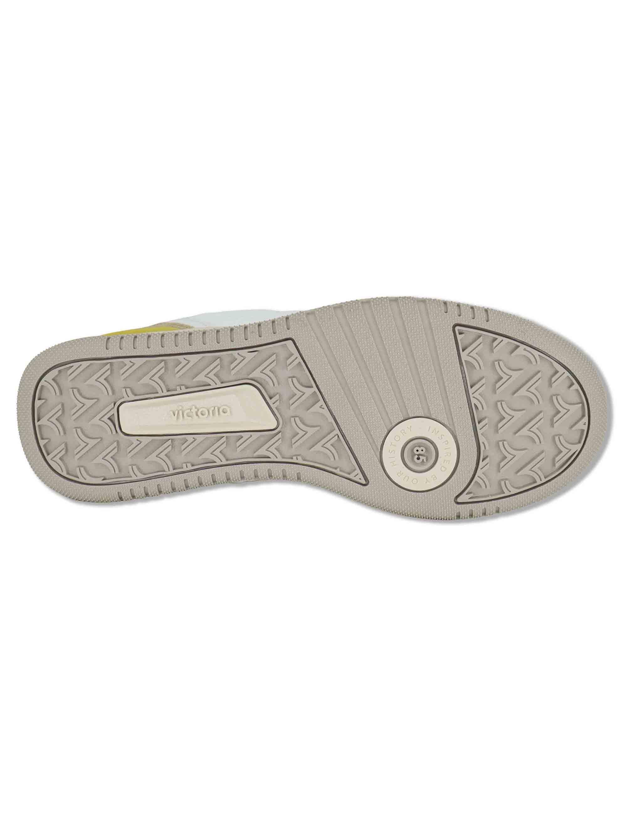 Sneakers uomo Urban in pelle beige con riporti in camoscio 8800128 80_Beige Victoria 