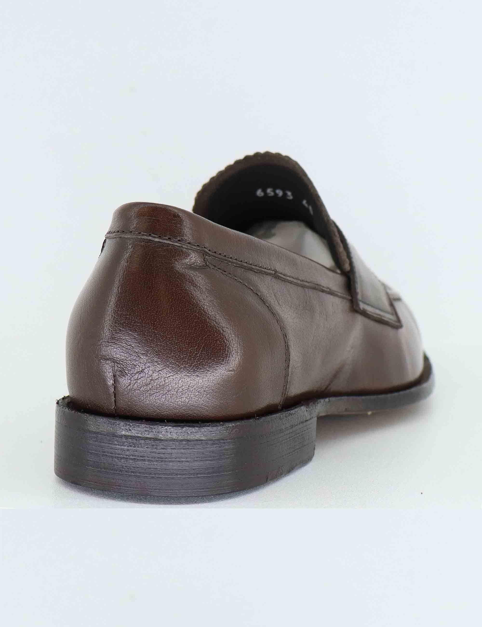 Mocassini uomo in pelle marrone SP6593 014 Spatarella 