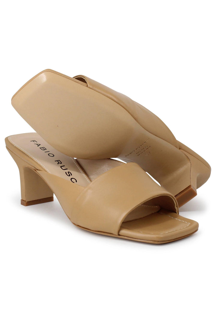 Sandali donna in pelle naturale con punta quadra E-2210 200 Fabio Rusconi 