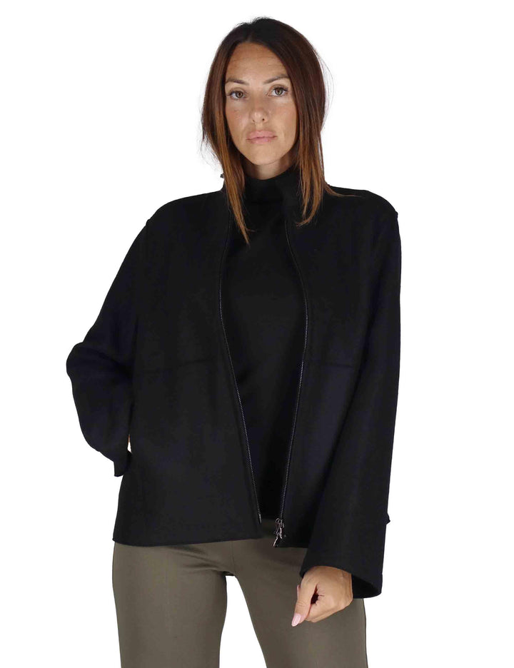 Giubbini donna Constable in lana grigia scuro monopetto con zip 51260001 E006 Ewooluzione 