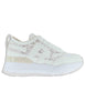 Sneakers in pelle e pizzo bianco Donna 4009-84585 2