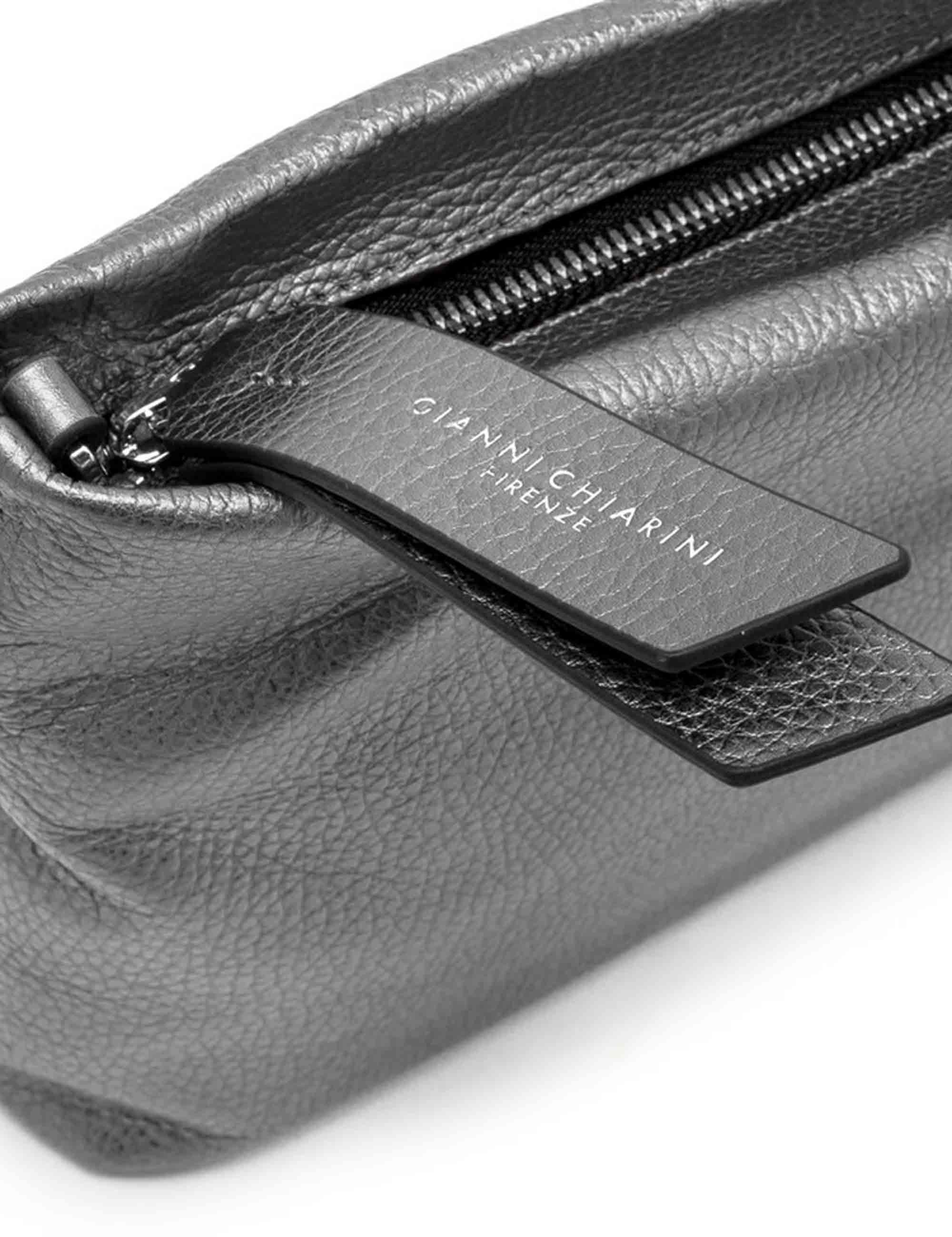 Borse donna Branda in pelle grigio perla con catena e tracolla in pelle removibile BS8265 14168 COMM GRN LM-EM Gianni Chiarini 