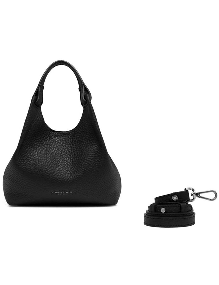 Borse donna Dua in pelle martellata nera BS9719 12565 RNGDBL Gianni Chiarini 