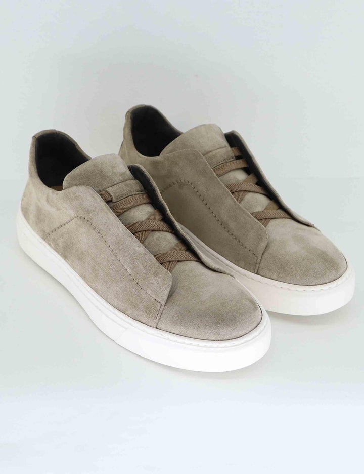 Sneakers uomo in camoscio taupe SP9626 032 Spatarella 