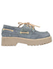 Baskets femme en cuir gris Donna SP20 015