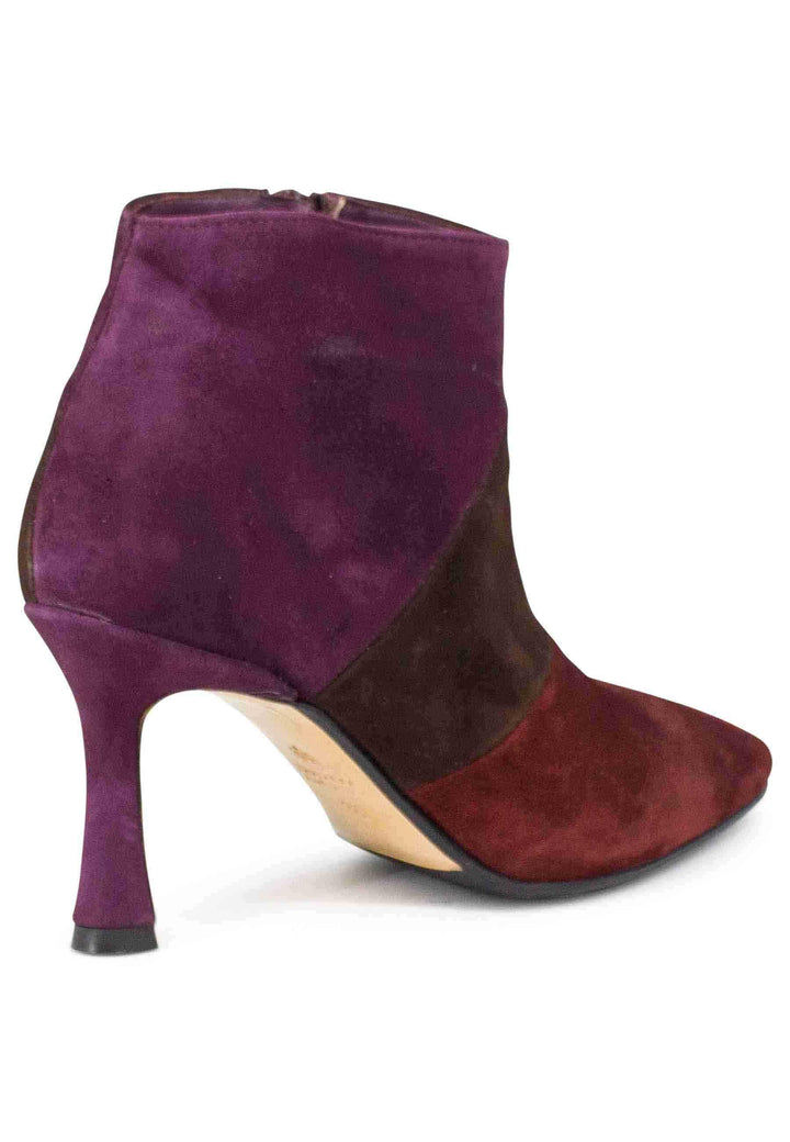 Stivaletti donna in camoscio marrone con tacco alto TR1672/RT 6 L'Arianna 