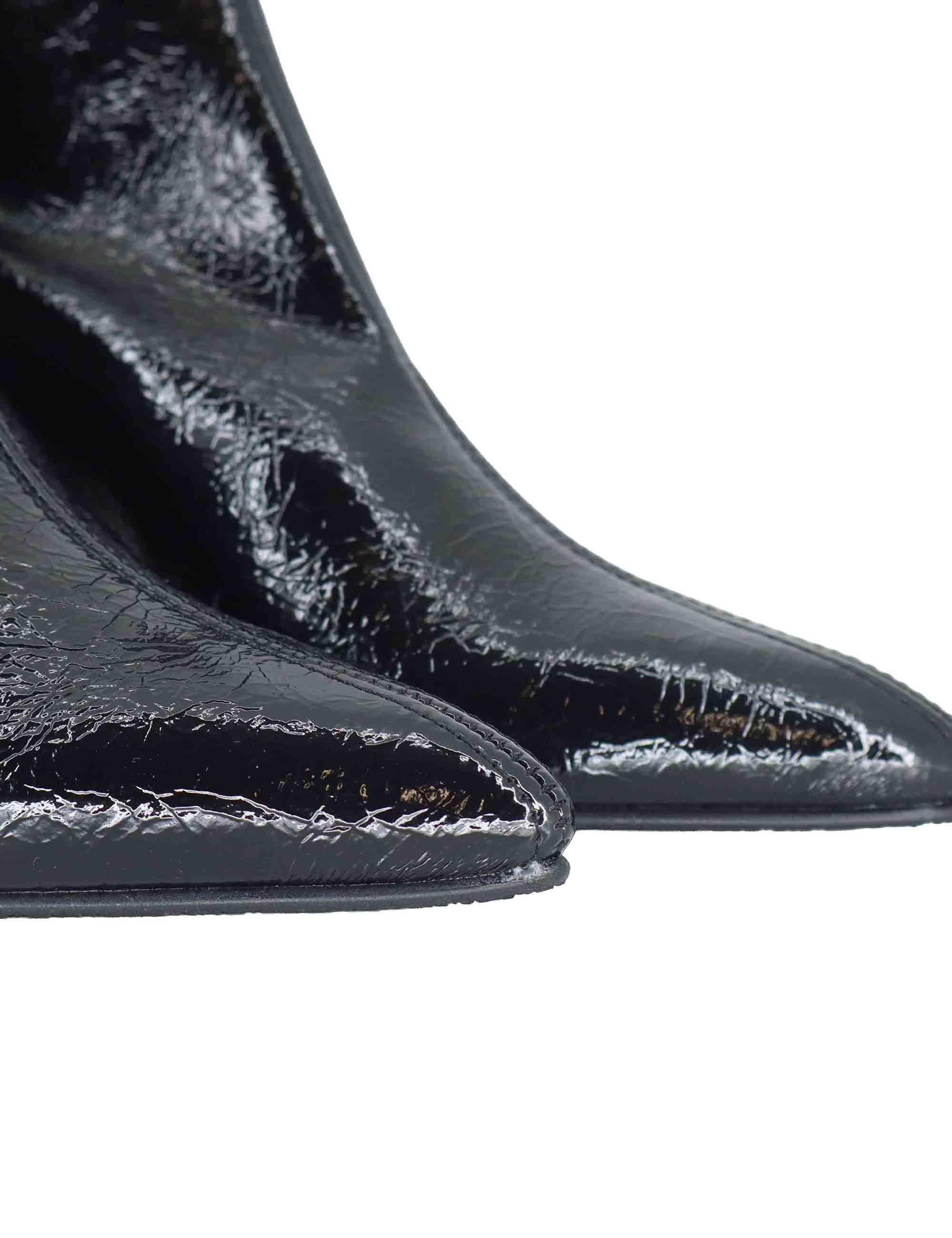 Stivaletti donna in tessuto elasticizzato nero con tacco alto e punta a punta 78042-56 05 Miss Elastic 