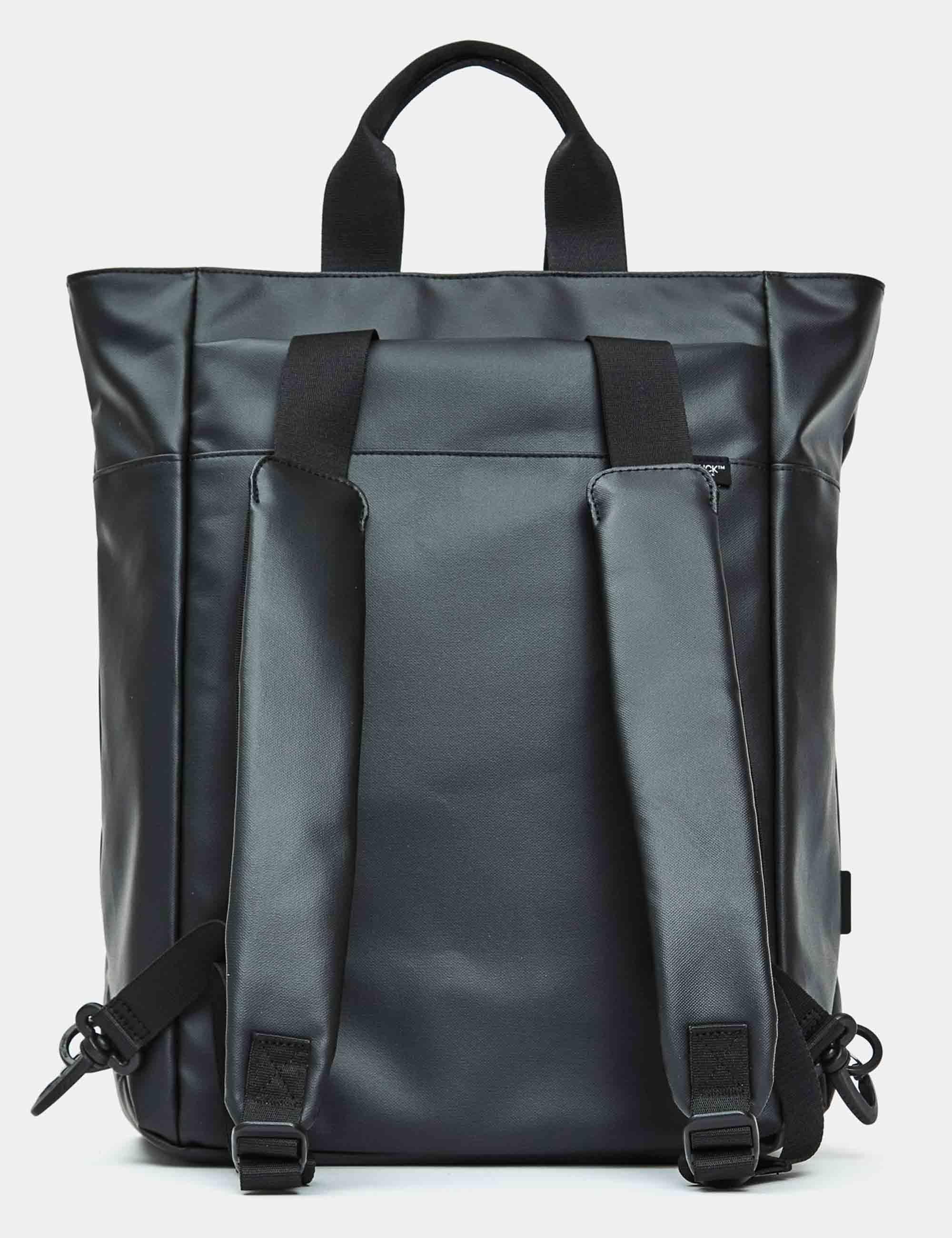 Zaini Tote Bag Eco Coated nero 42x39x16 cm Uomo P10OST12 651