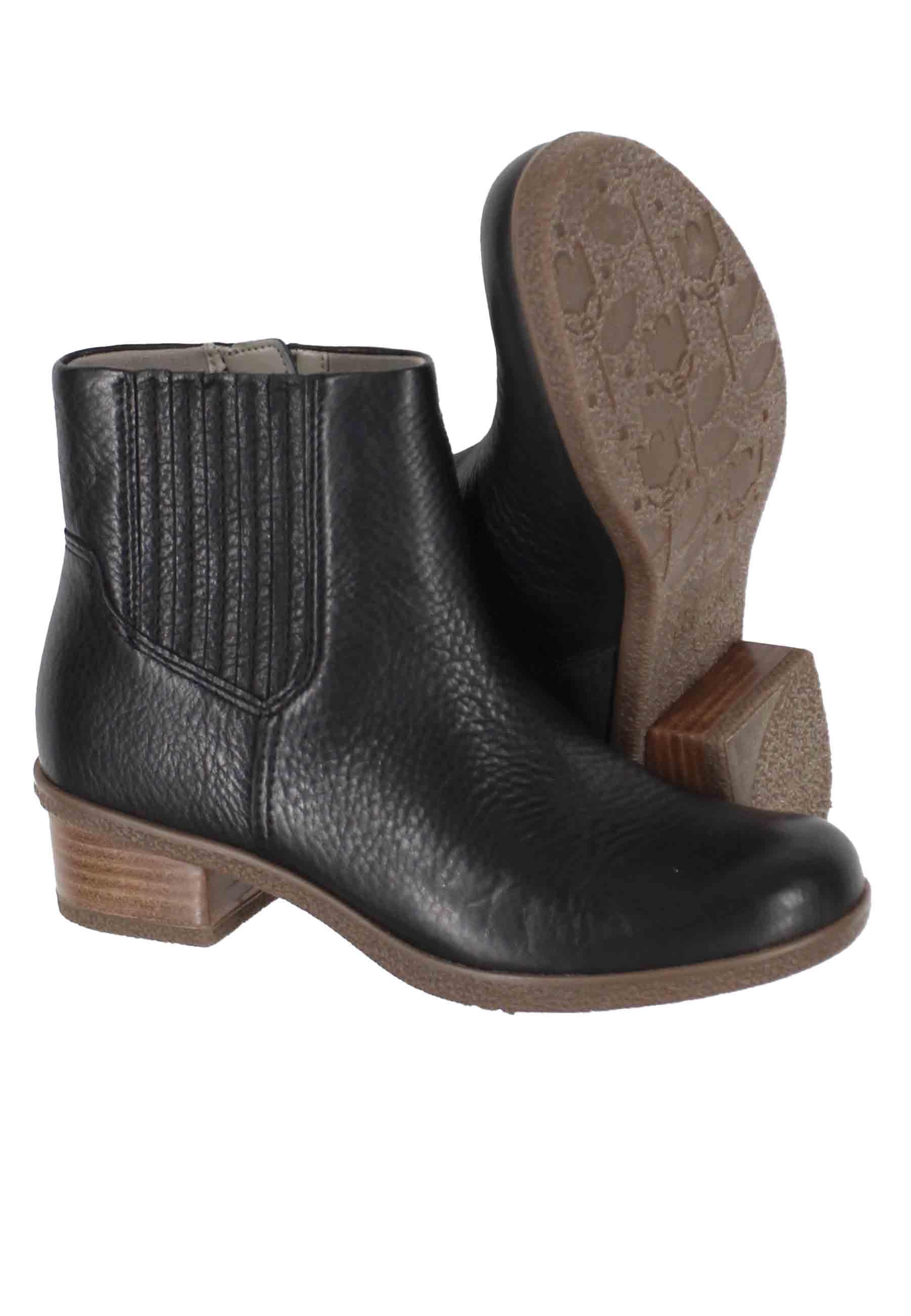 Stivaletti donna whaterproff in pelle nero con suola in gomma DAISIE 293 1472300 Dansko 