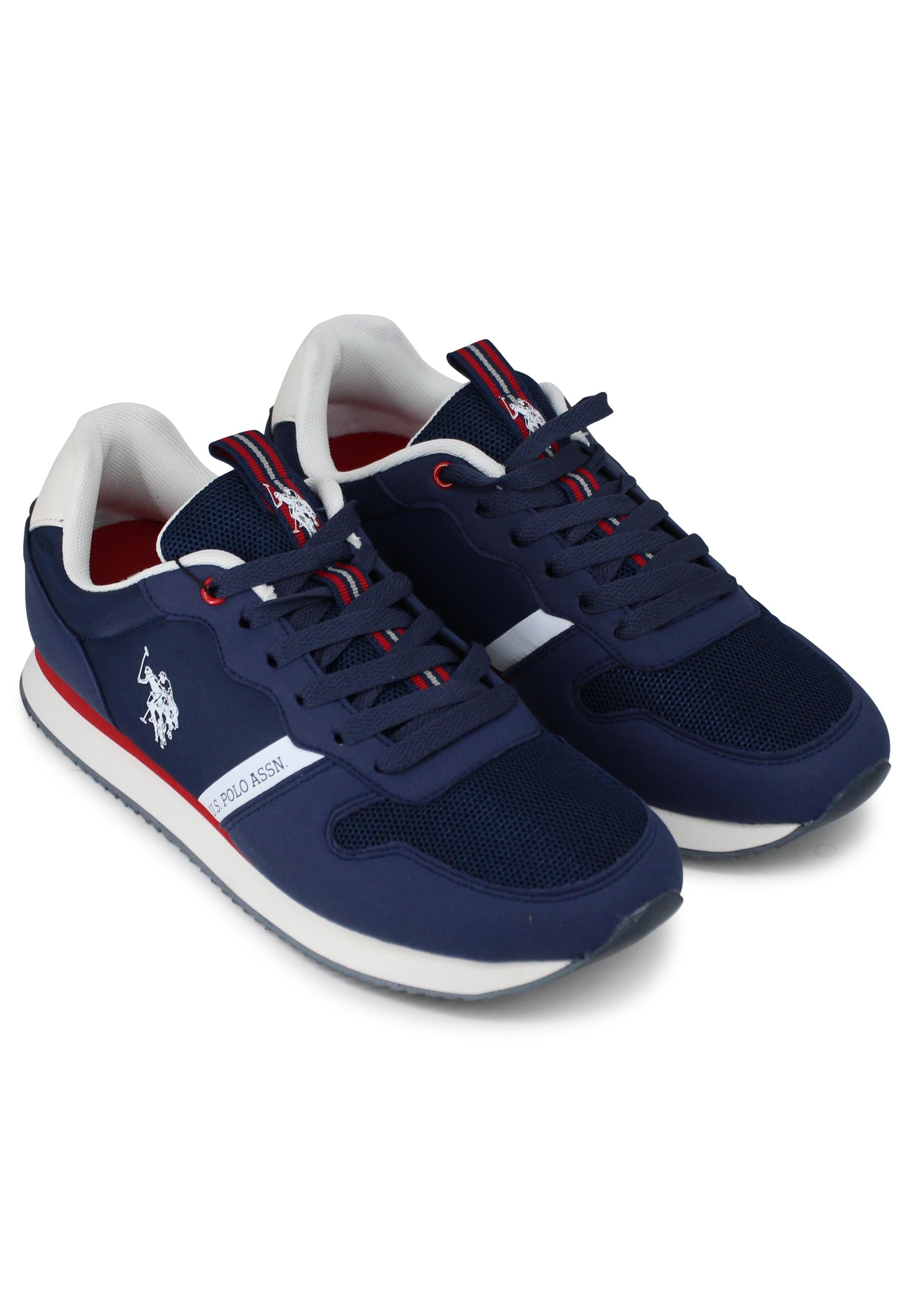 Sneakers uomo in tessuto tecnico blu con suola running NOBIL009 DBL002 U.S. Polo Assn. 
