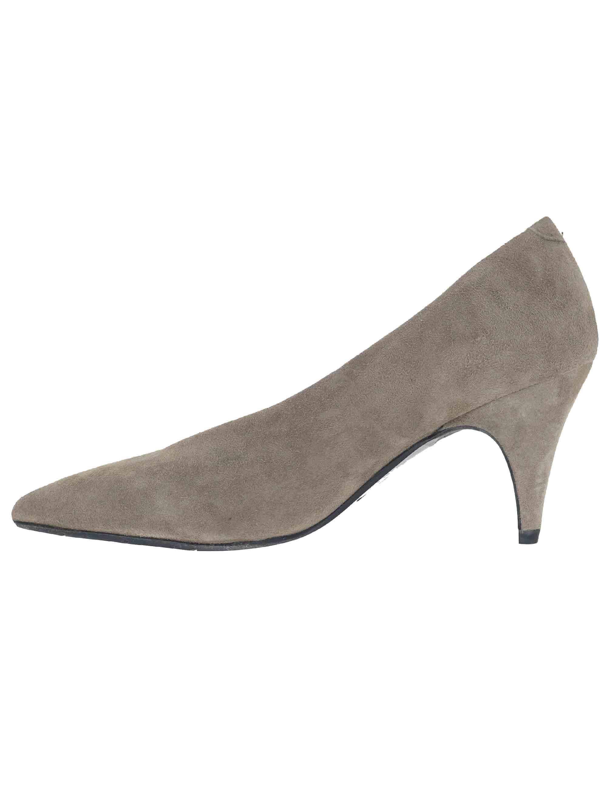 Decollete donna in camoscio taupe tacco alto SP2055 032 Spatarella 