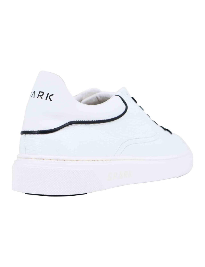 Sneakers uomo in pelle bianca SPSC01 001 Spark for Spatarella 