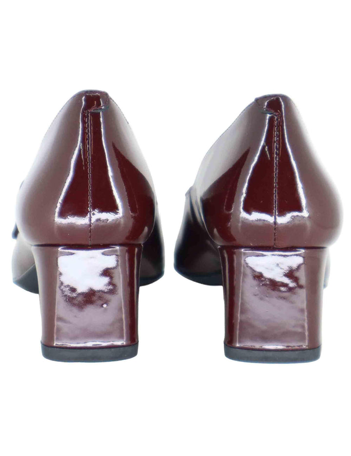 Decollete donna in vernice bordeaux con cinturino JUNDE PA BURDEOS Unisa 