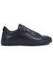 Sneakers homme en cuir noir avec élastiques Uomo SP8460 001