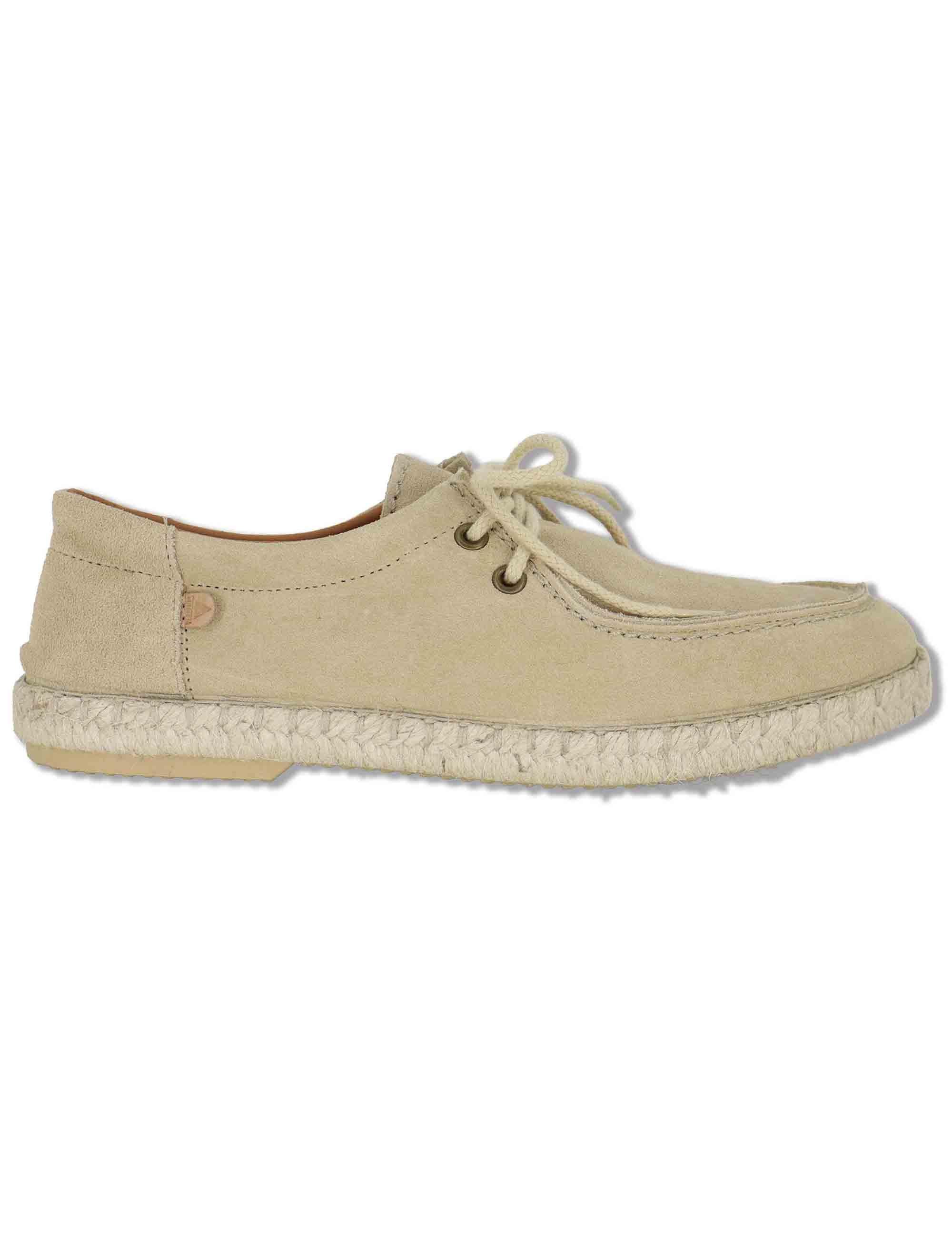 Stringate uomo Wallabee in camoscio sabbia fondo corda TRUMAN 018 Verbenas 