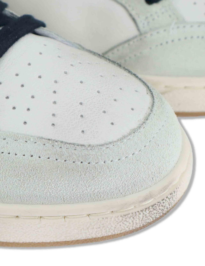 Sneakers uomo Week in pelle bianca con stelle laterali 2SU5052 032 2Star 