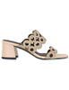 Sandali Oribu in pelle e camoscio beige Donna 627Z30VK 95-BEIGE