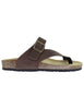 Sandales tongs homme en cuir marron Uomo GS9904 014