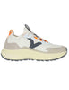 Men's Loom technical fabric sneakers in white with high sole 8815100 20_Blanco