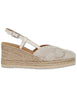 Espadrillas slingback in tessuto off white con zeppa Donna CHABI NTO IVORY