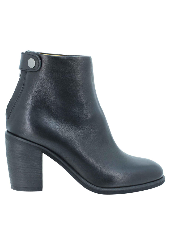 Stivaletti donna in pelle nera tacco alto con zip posteriore JADE03 001 Zoe 