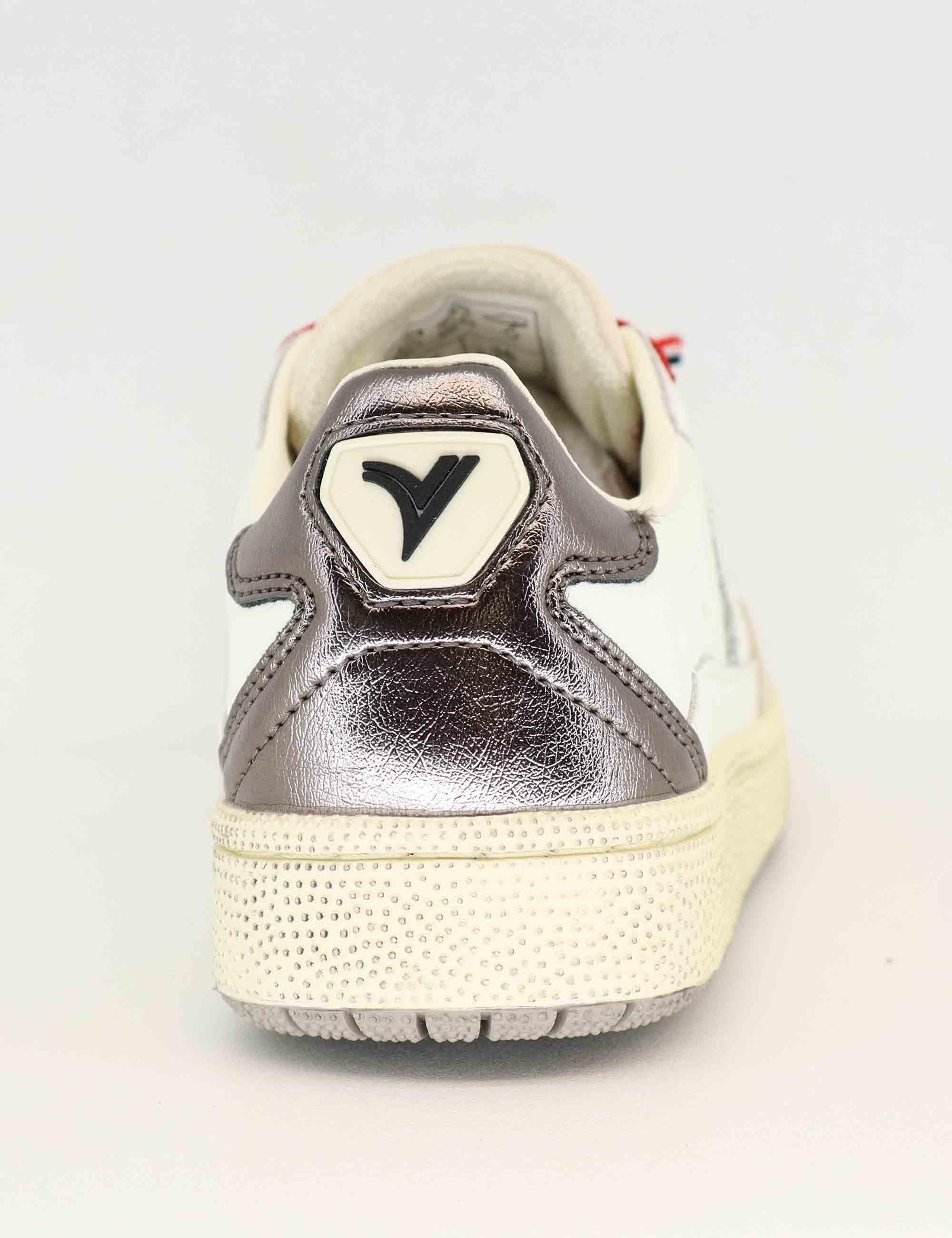 Sneakers donna in pelle bianca e glitter 8806103 Blanco Victoria 