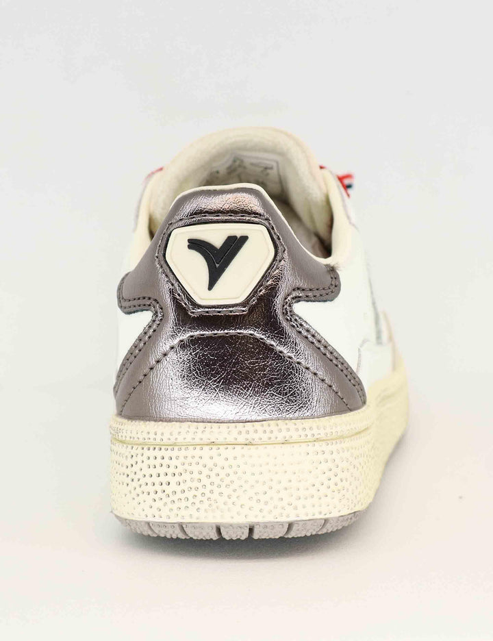 Sneakers donna in pelle bianca e glitter 8806103 Blanco Victoria 