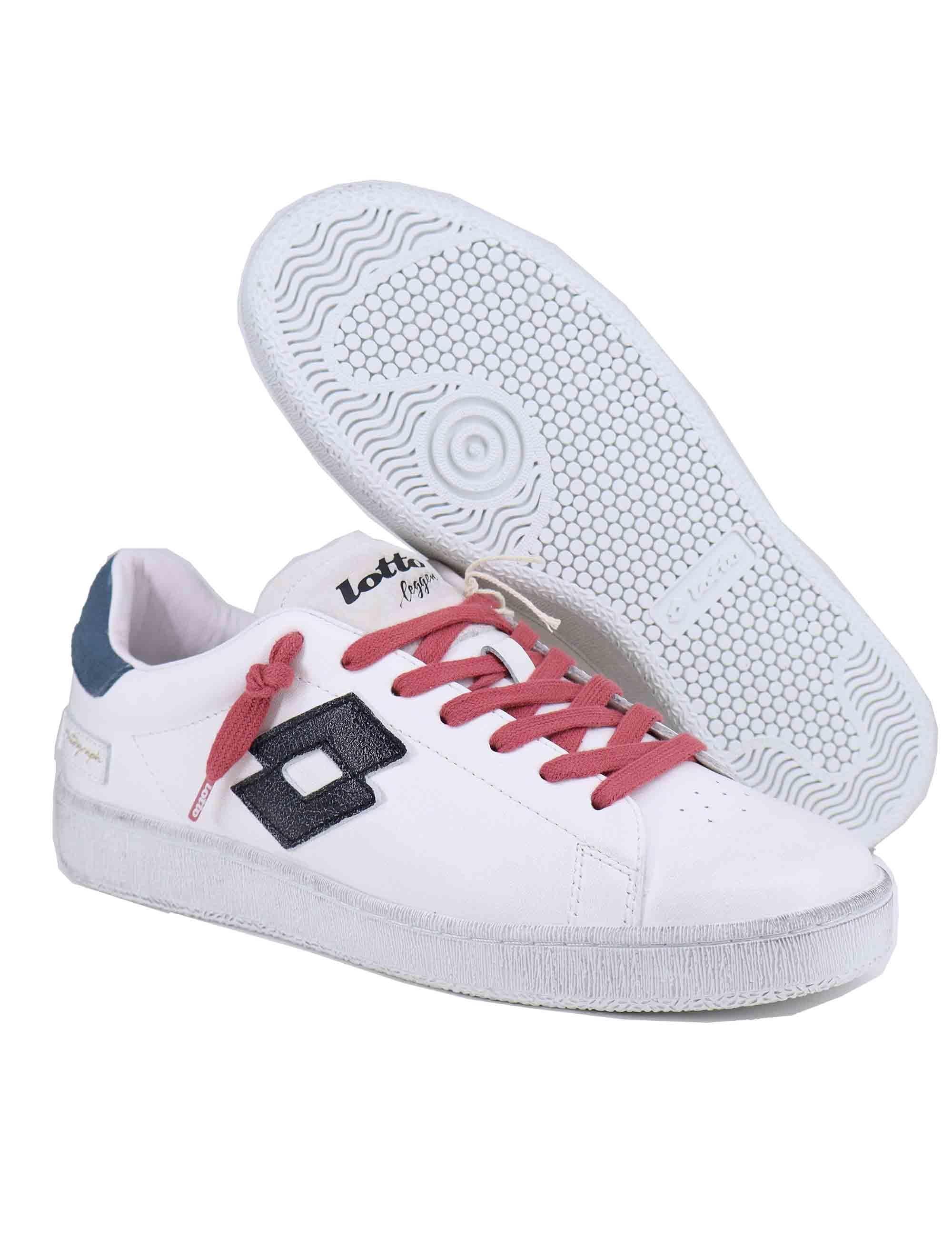 Snekaers uomo in pelle bianca 2218870 A45 Lotto Leggenda 