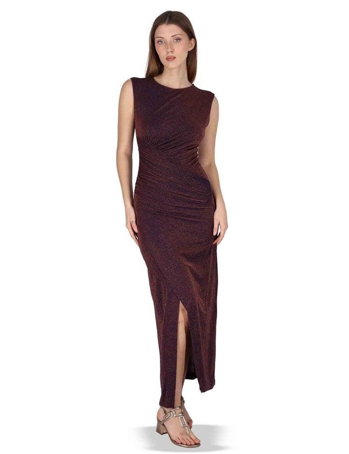 Abiti donna Long Draped in jersey blu con spacco JABAB0001-F1485-1260 6008 Justmine 