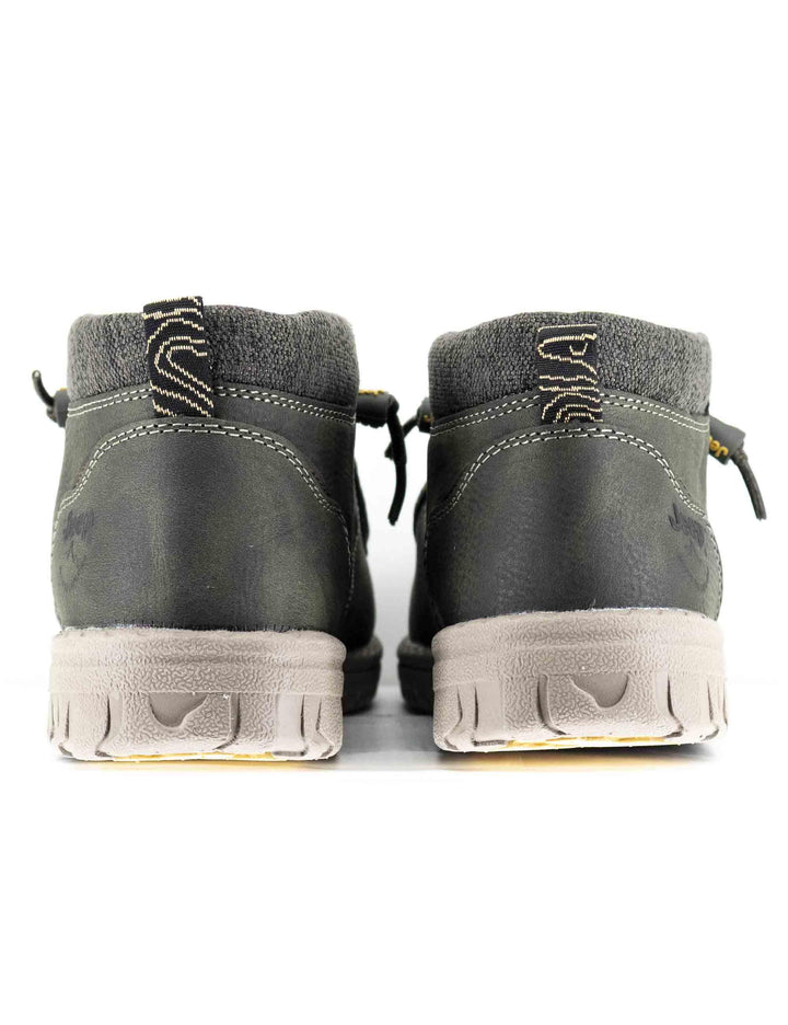 Stivaletti uomo stringati Samoa Wallebee Mid in nabuk militare JM52112A 020 Jeep 