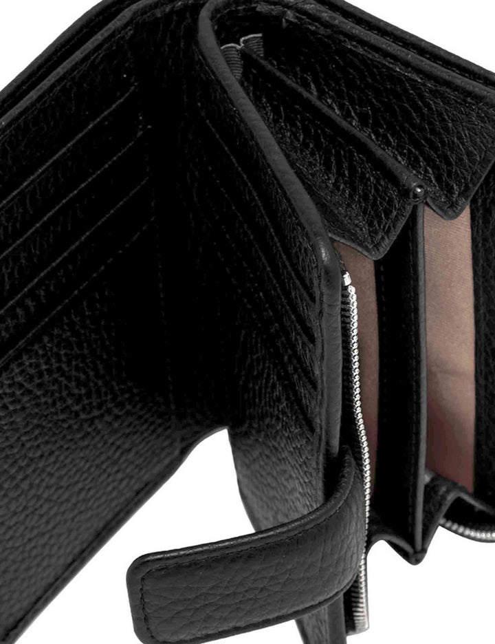 Portafogli donna Wallets Calf in pelle nera PFWBW13757 001 GRN Gianni Chiarini 