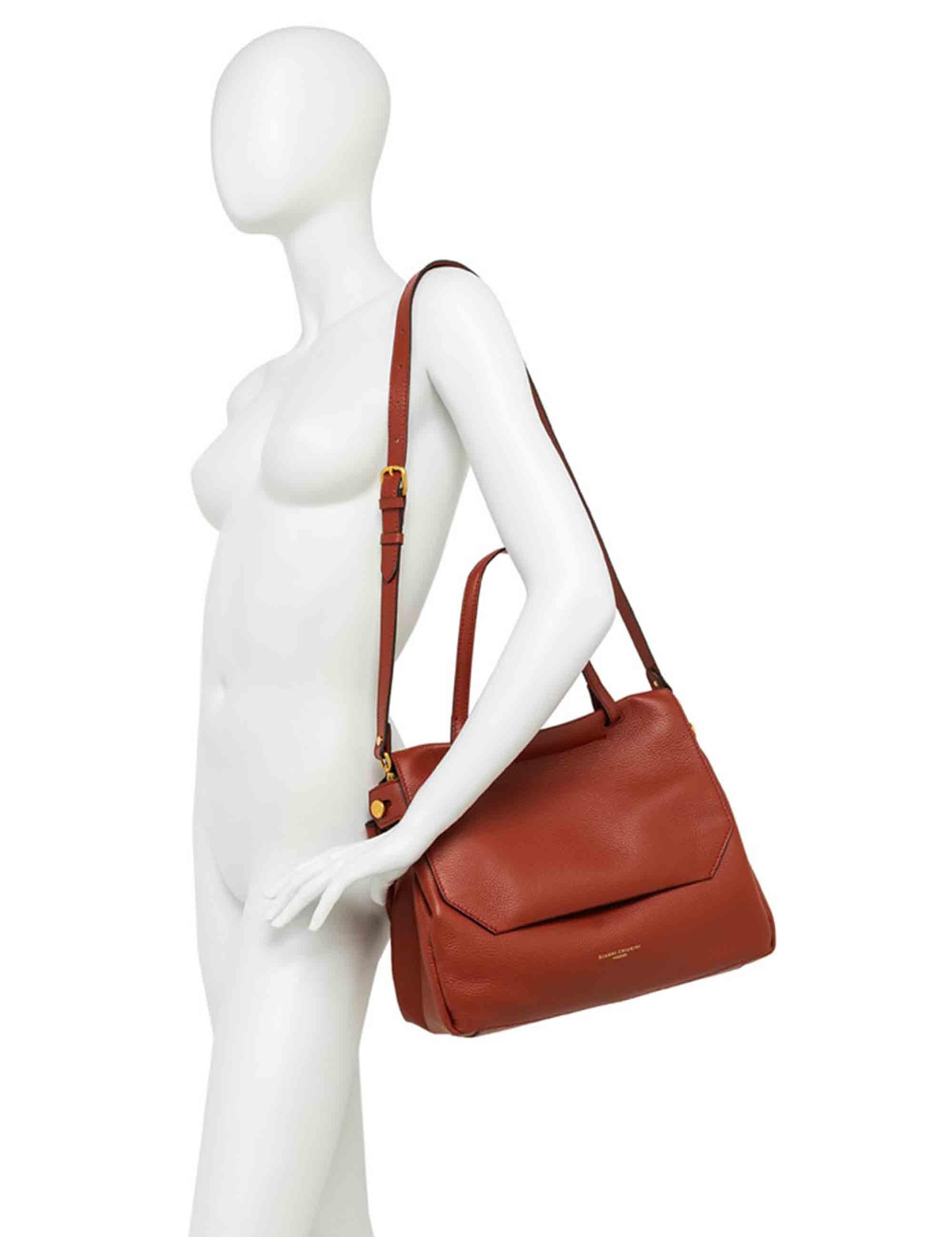 Borse donna Ottavia in pelle nera con manico e tracolla BS11376 001 GRN Gianni Chiarini 