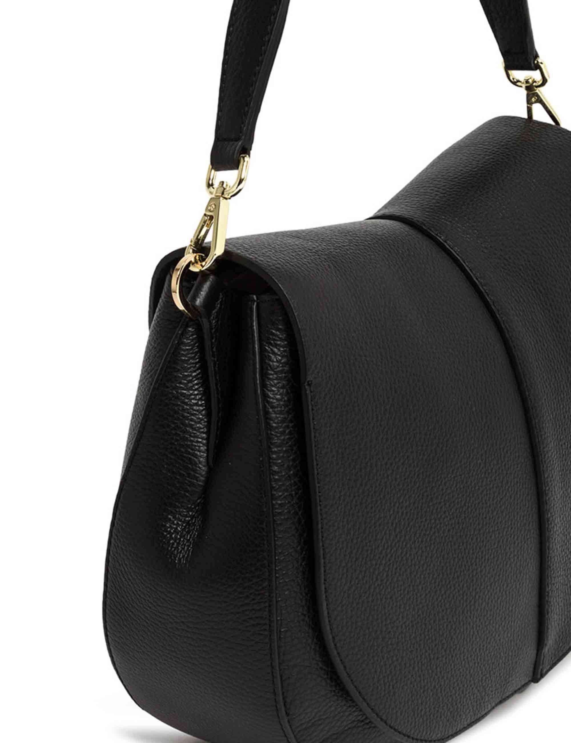 Gianni Chiarini Borse donna Helena Round in pelle martellata nera BS6037 001 COMMGRN-NAOP Gianni Chiarini 