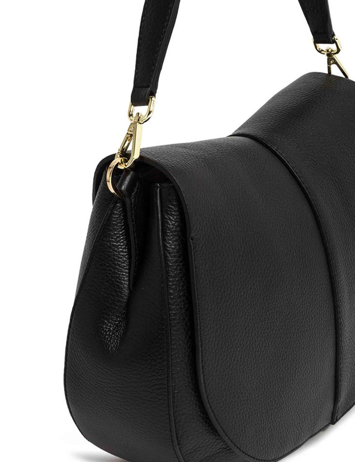 Gianni Chiarini Borse donna Helena Round in pelle martellata nera BS6037 001 COMMGRN-NAOP Gianni Chiarini 